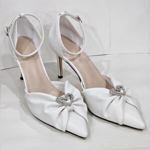 069. Rhinestone Bow Stiletto High Heel